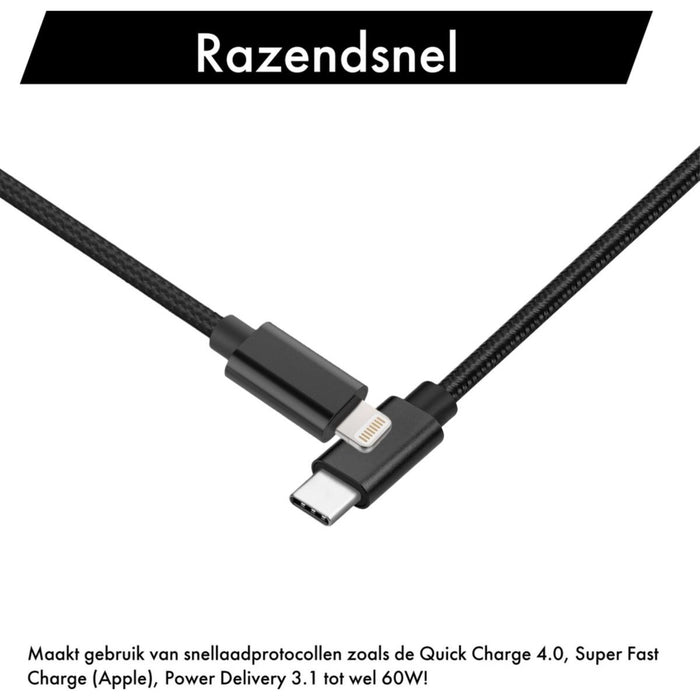 Gecertificeerde Snellader voor iPhone 14, 13 en iPad 10.2 inch - USB-C Adapter - Oplaadstekker voor iPhone - Oplader 20W - USB-C Snellader - Geschikt voor Apple - Opladers - Phreeze