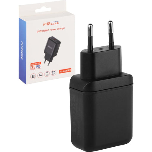 Gecertificeerde USB C Stekker Universeel - 25W Power Delivery Oplader - Super Fast Charge - Snellader iPhone - USB-C Adapter - USB-C Oplaadstekker - USB-C Oplaadblokje - USB-C Oplader - Adapter USB-C - Samsung Oplader - Apple Adapter - Opladers - Phreeze