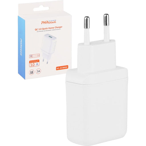 Gecertificeerde USB Stekker - Quick Charge USB Oplader - Snellader iPhone - Snellader Samsung - Snellader USB - iPad Oplader - Universele Adapter - Oplaadstekker USB A - Oplaadblokje USB - Opladers - Phreeze