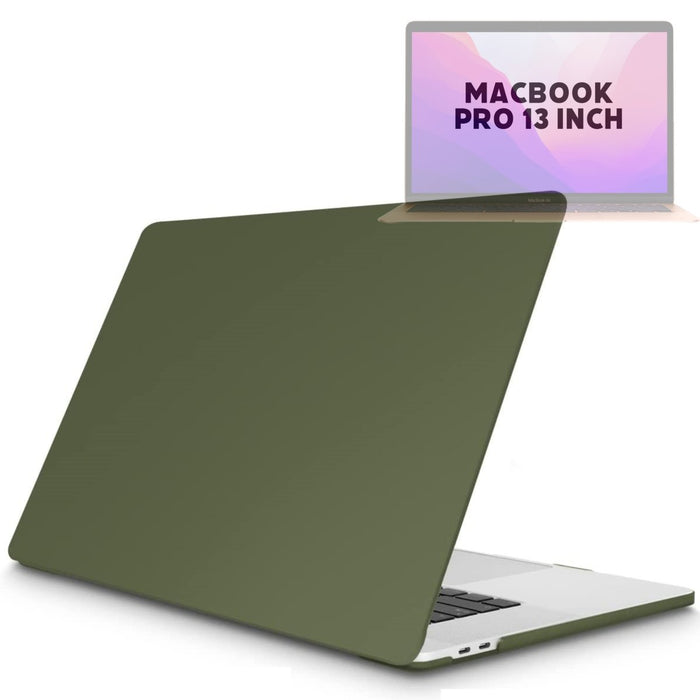 Hardcover Case Cover Voor Apple Macbook Pro 13.3 Inch 2020/2021 (A2289/A2251/A2338//A2519/A1706/A1708/1989) Hard Shell Hoes - Notebook Sleeve Skin Protector Hardshell - Hardcase Beschermhoes - Crystal Clear - Avocado Groen - MacBook Hardcase - Phreeze