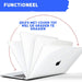 Hardcover Case Cover Voor Apple Macbook Pro 13.3 Inch 2020/2021 (A2289/A2251/A2338//A2519/A1706/A1708/1989) Hard Shell Hoes - Notebook Sleeve Skin Protector Hardshell - Hardcase Beschermhoes - Crystal Clear - Transparant - MacBook Hardcase - Phreeze