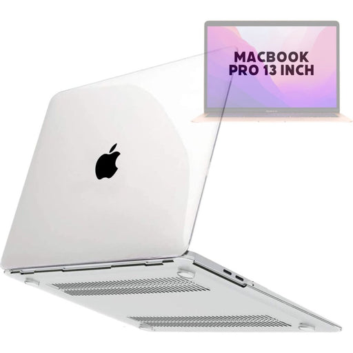 Hardcover Case Cover Voor Apple Macbook Pro 13.3 Inch 2020/2021 (A2289/A2251/A2338//A2519/A1706/A1708/1989) Hard Shell Hoes - Notebook Sleeve Skin Protector Hardshell - Hardcase Beschermhoes - Crystal Clear - Transparant - MacBook Hardcase - Phreeze