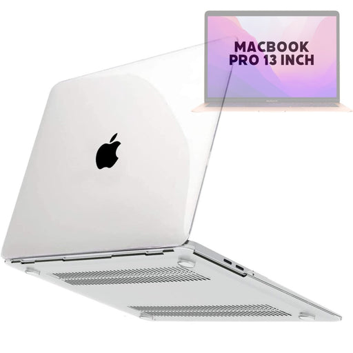 Hardcover Case Cover Voor Apple Macbook Pro 13.3 Inch 2020/2021 (A2289/A2251/A2338//A2519/A1706/A1708/1989) Hard Shell Hoes - Notebook Sleeve Skin Protector Hardshell - Hardcase Beschermhoes - Crystal Clear - Transparant - MacBook Hardcase - Phreeze