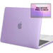 Hardcover Case Cover Voor Apple Macbook Pro 13.3 Inch 2020/2021 (A2289/A2251/A2338//A2519/A1706/A1708/1989) Hard Shell Hoes - Notebook Sleeve Skin Protector Hardshell - Hardcase Beschermhoes - Crystal Clear - Paars - MacBook Hardcase - Phreeze