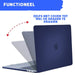 Hardcover Case Cover Voor Apple Macbook Pro 13.3 Inch 2020/2021 (A2289/A2251/A2338//A2519/A1706/A1708/1989) Hard Shell Hoes - Notebook Sleeve Skin Protector Hardshell - Hardcase Beschermhoes - Crystal Clear - Donker Blauw - MacBook Hardcase - Phreeze