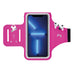 Hardloop Telefoonhouder met AirPods Opbergvak - Sport Armband - Hardloop Band Smartphone - Voor Samsung en iPhone - Roze - Sport Armbanden - Phreeze