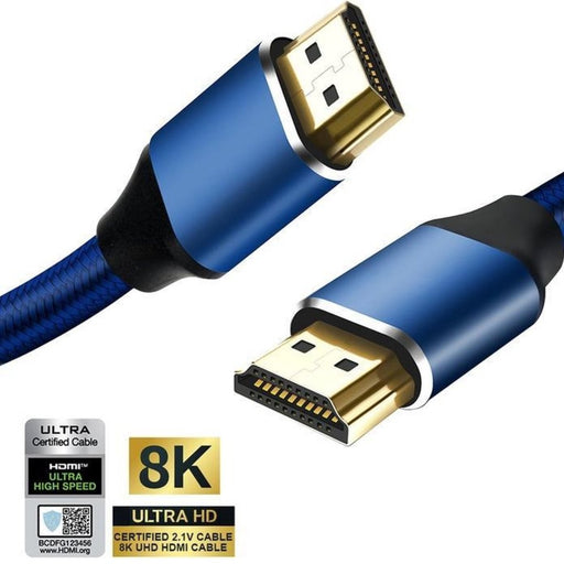 HDMI 2.1 kabel - Ultra high speed - 8K (60 Hz) - 4K (144/120/60 Hz) - Full HD 1080p - Ethernet - 3D - ARC - Male naar male - Geschikt voor TV - DVD - Laptop - PC - Beamer - Monitor - 1.5 meter - Audio & Video - Phreeze