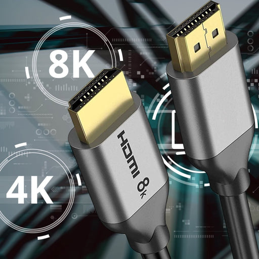 HDMI Kabel 8K - 3 Meter - HDMI Kabel 2.1 - Ultra HD 8K + 4K 120hz - HDMI naar HDMI Kabel - 8K HDMI Kabel - Ondersteunt alle oudere HDMI versies zoals 4K - Geschikt voor PS5, XBOX - Accessoires - 3D, Dynamic HDR, ARC, eARC, VRR, QMS, QFT, ALLM - Audio & Video - Phreeze