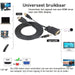 HDMI naar VGA Adapter, vergulde HDMI naar VGA 1,5 meter kabel met voeding en audio Compatibel voor computer, desktop, laptop, pc, monitor, projector, HDTV, Chromebook, Raspberry Pi, Roku, Xbox - Audio & Video - Phreeze