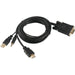 HDMI naar VGA Adapter, vergulde HDMI naar VGA 1,5 meter kabel met voeding en audio Compatibel voor computer, desktop, laptop, pc, monitor, projector, HDTV, Chromebook, Raspberry Pi, Roku, Xbox - Audio & Video - Phreeze