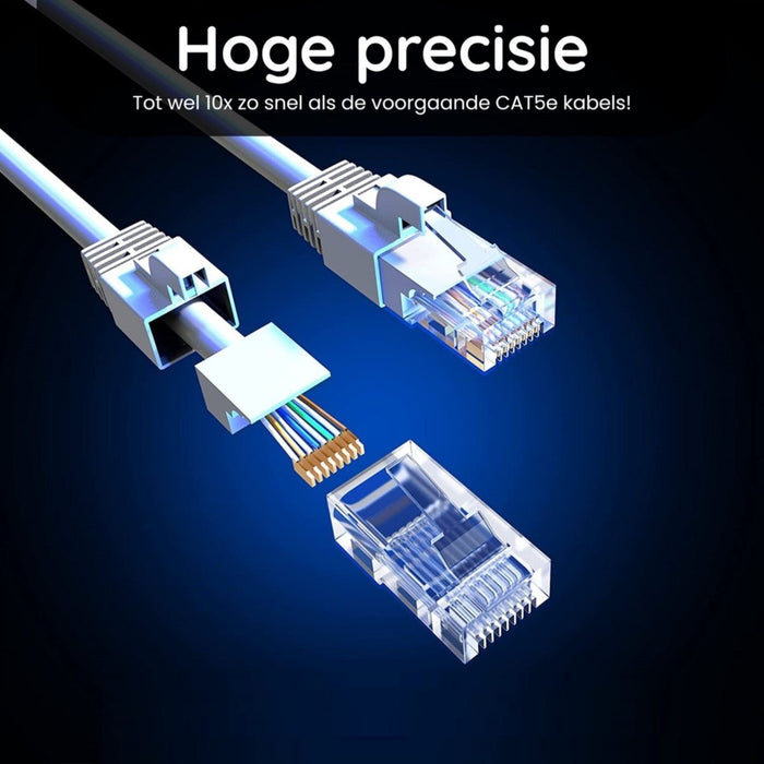 Internetkabel 20 Meter - CAT6 Ethernet Kabel - High Speed UTP Kabel - 1000 MB/s - Geschikt voor Gaming, Streamen, Glasvezel, Netflix, Gigabit - Audio & Video - Phreeze