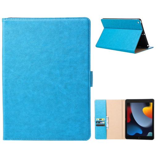 iPad 10.2 2019/2020/2021 Hoes Blauw - Premium iPad 2021 Hoesje van Vegan Leer - Apple iPad 10.2 Case - Luxe iPad 10.2 Cover - Tablet Hoezen - Phreeze