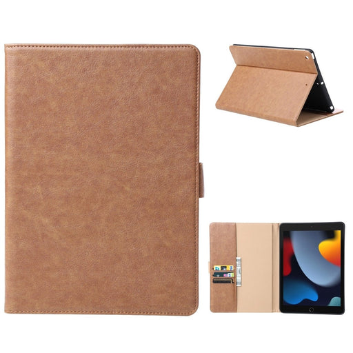 iPad 10.2 2019/2020/2021 Hoes Bruin - Premium iPad 2021 Hoesje van Vegan Leer - Apple iPad 10.2 Case - Luxe iPad 10.2 Cover - Tablet Hoezen - Phreeze