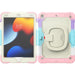 iPad 10.2 (2019/2020/2021) Hoes - Extreme Bescherming - Standaard + Handvat - Apple Pencil vakje - Kinderhoes - Heavy Duty - Geschikt voor Apple iPad 7th/8th/9th Gen (10.2 inch) - Regenboog - Tablet Hoezen - Phreeze