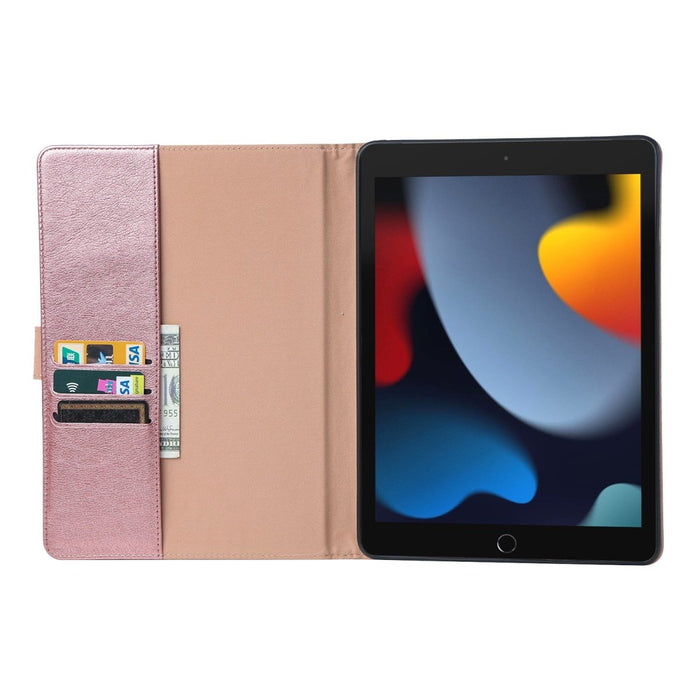 iPad 10.2 2019/2020/2021 Hoes Roze Goud - Premium iPad 2021 Hoesje van Vegan Leer - Apple iPad 10.2 Case - Luxe iPad 10.2 Cover - Tablet Hoezen - Phreeze