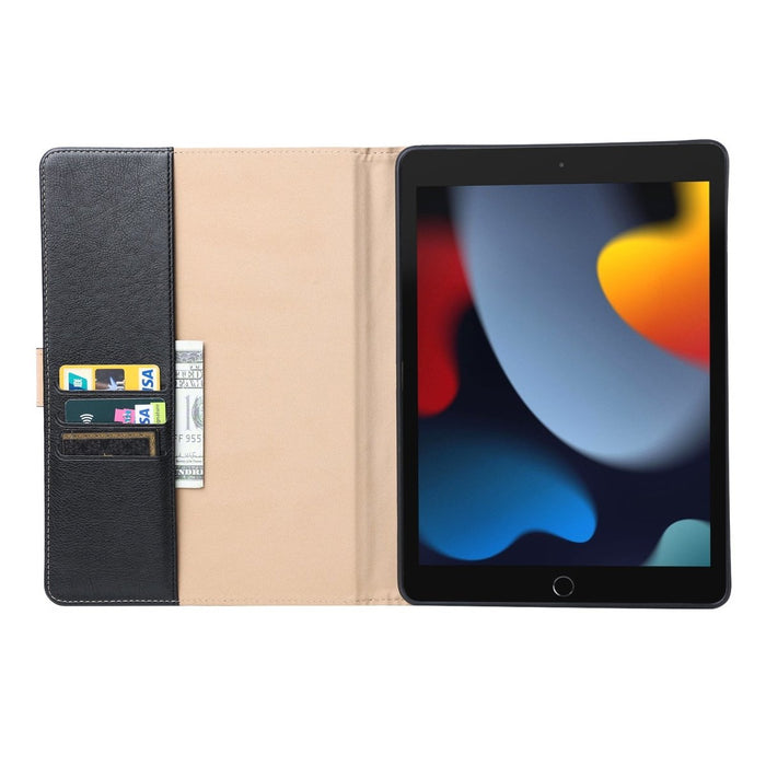 iPad 10.2 2019/2020/2021 Hoes Zwart - Premium iPad Hoesje van Vegan Leer - Apple iPad 10.2 Case - Luxe iPad 10.2 Cover - Tablet Hoezen - Phreeze