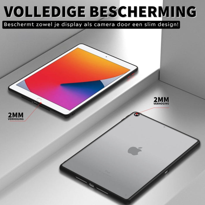 iPad 10.2 (2021) Hoes - iPad 10.2 (2019) Hoes - iPad 10.2 (2020) Hoes - Phreeze Back Cover AntiShock - Groen - Transparant - Tablet Hoezen - Phreeze