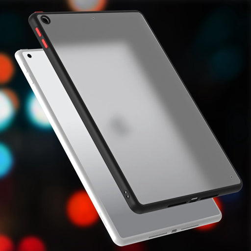 iPad 10.2 (2021) Hoes - iPad 10.2 (2019) Hoes - iPad 10.2 (2020) Hoes - Phreeze Back Cover AntiShock - Zwart - Transparant - Tablet Hoezen - Phreeze