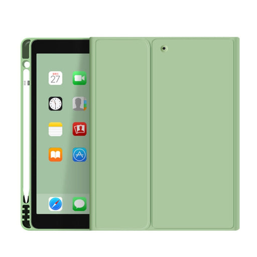 iPad 2019/2020/2021/2022 10.2 Inch Hoes Toetsenbord - Leer - Keyboard Case voor Apple iPad 10.2 7e/8e/9e generatie - iPad Hoesje met Toetsenbord - Licht Groen - Bluetooth Toetsenbord iPad - iPad Toetsenbord - Tablet Hoezen - Phreeze