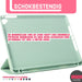 iPad 2021 Hoes - iPad 10.2 2019/2020/2021 Case - iPad 10.2 Hoesje Donker Groen - Smart Folio Cover met Apple Pencil Opbergvak - Hoesje voor iPad 10.2 7e, 8e en 9e generatie - Tablet Hoezen - CoverMore