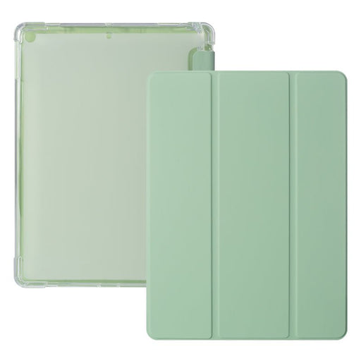 iPad 2021 Hoes - iPad 10.2 2019/2020/2021 Case - iPad 10.2 Hoesje Groen - Clear Back Folio Cover met Apple Pencil Opbergvak - Hoesje voor iPad 10.2 7e, 8e en 9e generatie - Tablet Hoezen - CoverMore