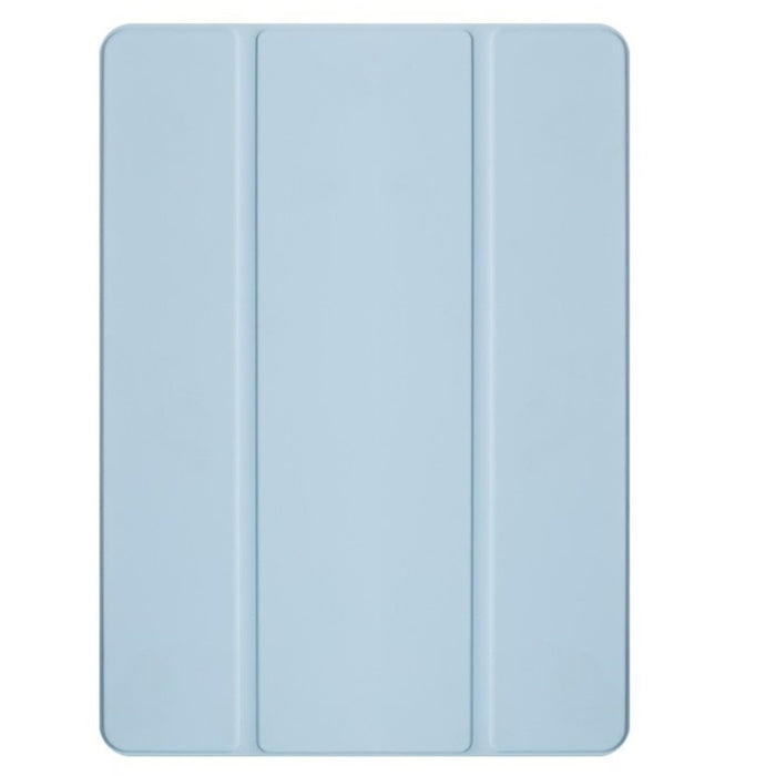 iPad 2021 Hoes - iPad 10.2 2019/2020/2021 Case - iPad 10.2 Hoesje Licht Blauw - Clear Back Folio Cover met Apple Pencil Opbergvak - Hoesje voor iPad 10.2 7e, 8e en 9e generatie - Tablet Hoezen - CoverMore