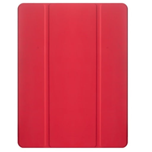iPad 2021 Hoes - iPad 10.2 2019/2020/2021 Case - iPad 10.2 Hoesje Rood - Clear Back Folio Cover met Apple Pencil Opbergvak - Hoesje voor iPad 10.2 7e, 8e en 9e generatie - Tablet Hoezen - CoverMore