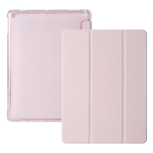 iPad 2021 Hoes - iPad 10.2 2019/2020/2021 Case - iPad 10.2 Hoesje Roze - Clear Back Folio Cover met Apple Pencil Opbergvak - Hoesje voor iPad 10.2 7e, 8e en 9e generatie - Tablet Hoezen - CoverMore