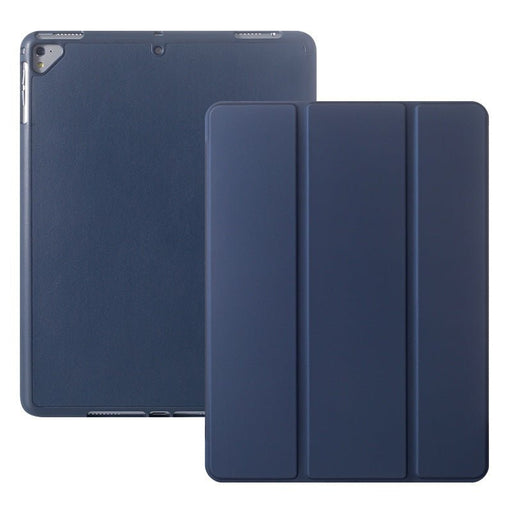 iPad 4 hoes - iPad 3 hoesje - Donker Blauw - iPad 4 case met Pencil Vakje - Smart Folio Cover voor de Apple iPad 9.7 2/3/4 (2012,2013,2014) - Tablet Hoezen - CoverMore