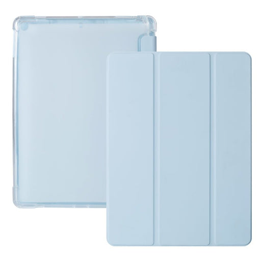 iPad Air 2020 Hoes - iPad Air 4 Cover met Apple Pencil Vakje - Blauw Hoesje iPad Air 10.9 inch (4e generatie) Clear Back Folio Case - Tablet Hoezen - CoverMore