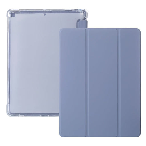 iPad Air 2020 Hoes - iPad Air 4 Cover met Apple Pencil Vakje - Paars Hoesje iPad Air 10.9 inch (4e generatie) Clear Back Folio Case - Tablet Hoezen - CoverMore