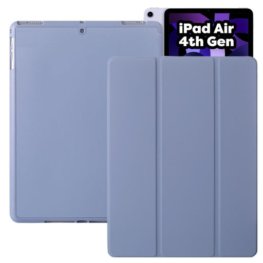 iPad Air 2020 Hoes - iPad Air 4 Cover met Apple Pencil Vakje - Paars Hoesje iPad Air 10.9 inch (4e generatie) Smart Folio Case - Tablet Hoezen - CoverMore