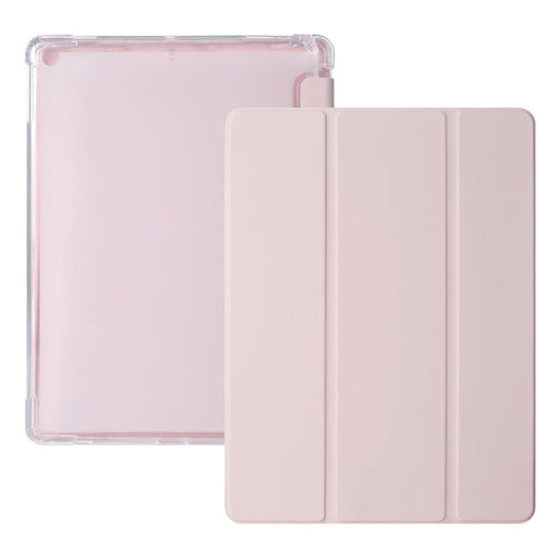 iPad Air 2020 Hoes - iPad Air 4 Cover met Apple Pencil Vakje - Roze Hoesje iPad Air 10.9 inch (4e generatie) Clear Back Folio Case - Tablet Hoezen - CoverMore