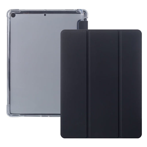 iPad Air 2020 Hoes - iPad Air 4 Cover met Apple Pencil Vakje - Zwart Hoesje iPad Air 10.9 inch (4e generatie) Clear Back Folio Case - Tablet Hoezen - CoverMore