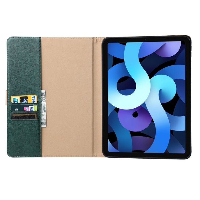 iPad Air 2020 Hoes - Vegan Leer - Premium Hoesje Case Cover voor de Apple iPad Air 4e Generatie 10.9 2020 - Groen - Tablet Hoezen - Phreeze
