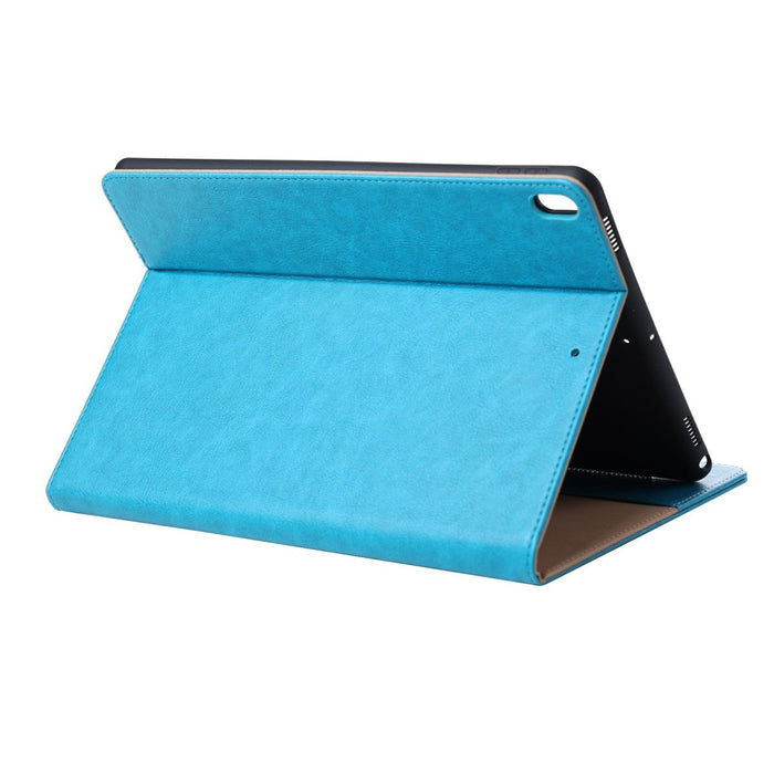 iPad Air 3 10.5 Hoes - Vegan Leer - Premium Hoesje Case Cover voor de Apple iPad Air 3e Generatie 10.5 2019 - Blauw