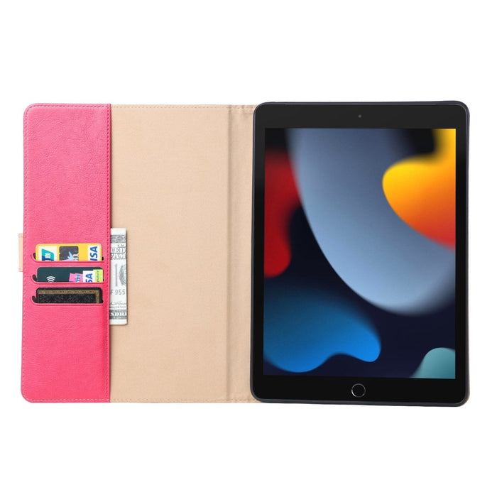 iPad Air 3 10.5 Hoes - Vegan Leer - Premium Hoesje Case Cover voor de Apple iPad Air 3e Generatie 10.5 2019 - Roze