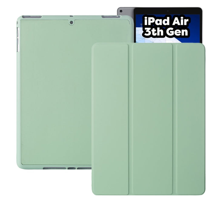 iPad Air 3 (2019) 10.5 Hoes - iPad Air 2019 (3e generatie) Case - Groen - Smart Folio iPad Air Cover met Apple Pencil Opbergvak - Hoesje voor Apple iPad Air 3e Generatie (2019) 10.5 inch - Tablet Hoezen - CoverMore