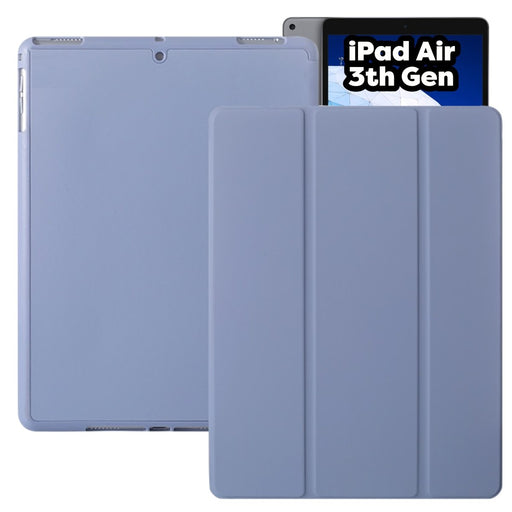 iPad Air 3 (2019) 10.5 Hoes - iPad Air 2019 (3e generatie) Case - Paars - Smart Folio iPad Air Cover met Apple Pencil Opbergvak - Hoesje voor Apple iPad Air 3e Generatie (2019) 10.5 inch - Tablet Hoezen - CoverMore
