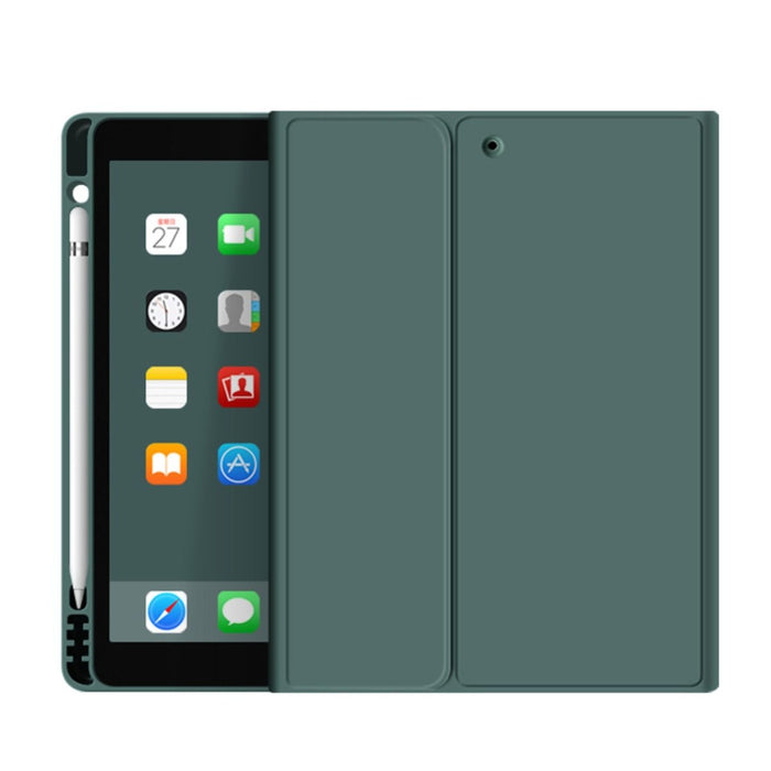 iPad Air 3 (2019) 10.5 inch Hoes Toetsenbord - Leer - Keyboard Case voor Apple iPad 10.5 inch (3e Generatie) generatie - iPad Hoesje met Toetsenbord - Donker Groen - Bluetooth Toetsenbord iPad - iPad Toetsenbord