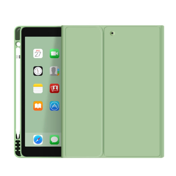 iPad Air 3 (2019) 10.5 inch Hoes Toetsenbord - Leer - Keyboard Case voor Apple iPad 10.5 inch (3e Generatie) generatie - iPad Hoesje met Toetsenbord - Licht Groen - Bluetooth Toetsenbord iPad - iPad Toetsenbord