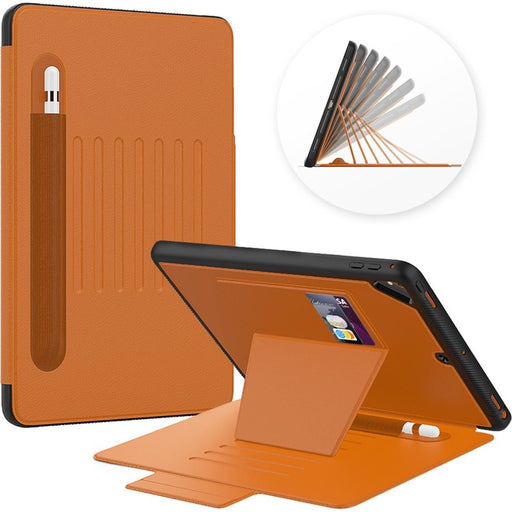 iPad Hoes 2017 / 2018 / Air / Air 2 - Smart Folio Cover met Apple Pencil Opbergvak - Magnetische iPad Case - Bruin - Schokbestendige iPad Hoesje - Geschikt voor Apple iPad 5e / 6e en iPad Air 1e / 2e generaties - Tablet Hoezen - Phreeze