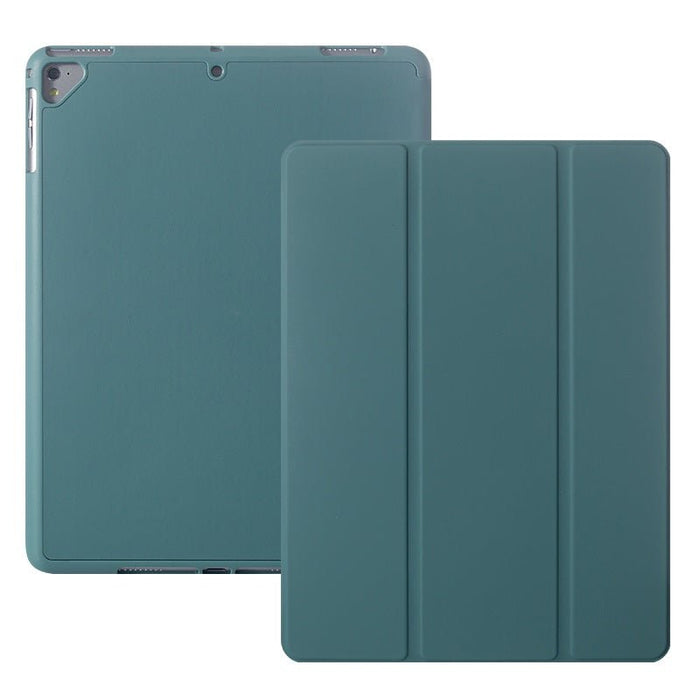 iPad Hoes 2017 / 2018 / Air / Air 2 - Smart Folio Cover met Apple Pencil Opbergvak - Magnetische iPad Case - Donker Groen - Schokbestendige iPad Hoesje - Geschikt voor Apple iPad 5e / 6e en iPad Air 1e / 2e generaties