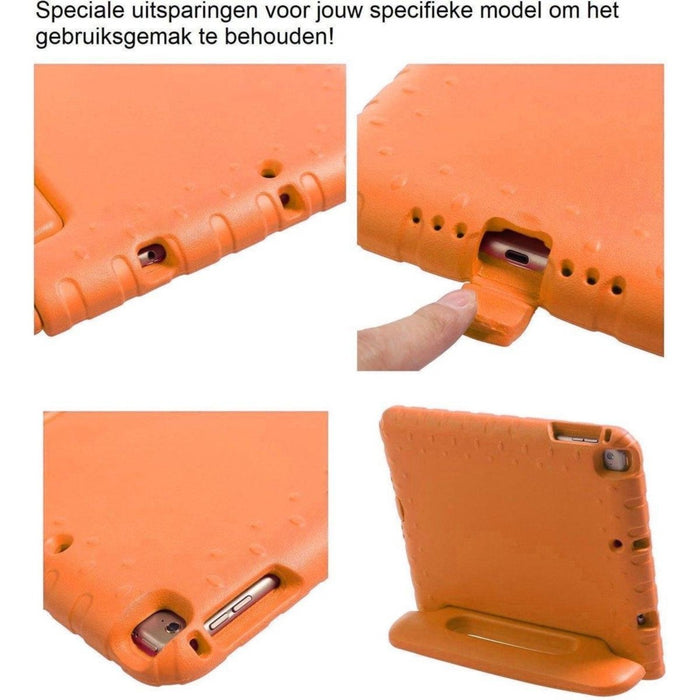 iPad Mini 1 Kinderhoes | Premium Kwaliteit | iPad Mini 1 Hoes Kids | iPad Mini 1 Hoes Kinderen | Kindvriendelijk | Geschikt voor de Apple iPad Mini 1 | Kids Cover iPad Mini 1 | Apple iPad Mini Kindvriendelijke Tablet Hoes - Oranje