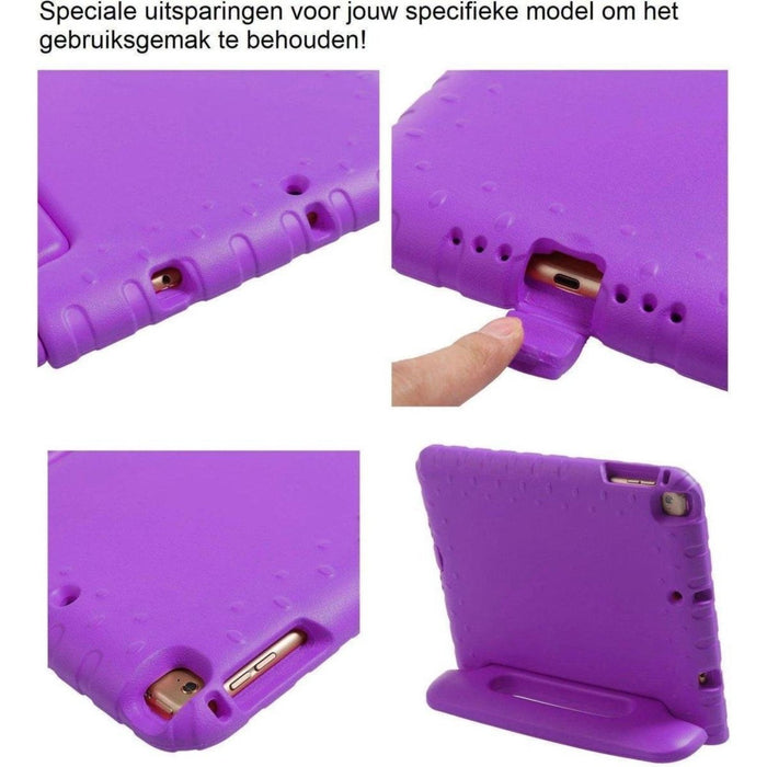 iPad Mini 4 Kinderhoes | Premium Kwaliteit | iPad Mini 4 Hoes Kids | iPad Mini 4 Hoes Kinderen | Kindvriendelijk | Geschikt voor de Apple iPad Mini 4 | Kids Cover iPad Mini 4 | Apple iPad Mini Kindvriendelijke Tablet Hoes - Paars