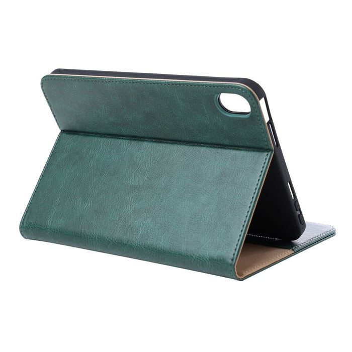 iPad Mini 6 2021 (8.3 inch) Hoes Groen - Premium Vegan Leer - Apple iPad Mini 2021 Case - Luxe iPad Mini 6 Cover