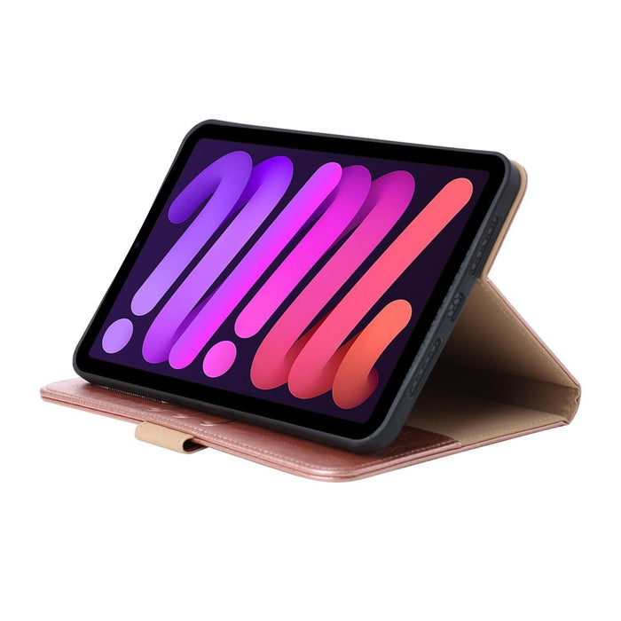 iPad Mini 6 2021 (8.3 inch) Hoes Roze Goud - Premium Vegan Leer - Apple iPad Mini 2021 Case - Luxe iPad Mini 6 Cover