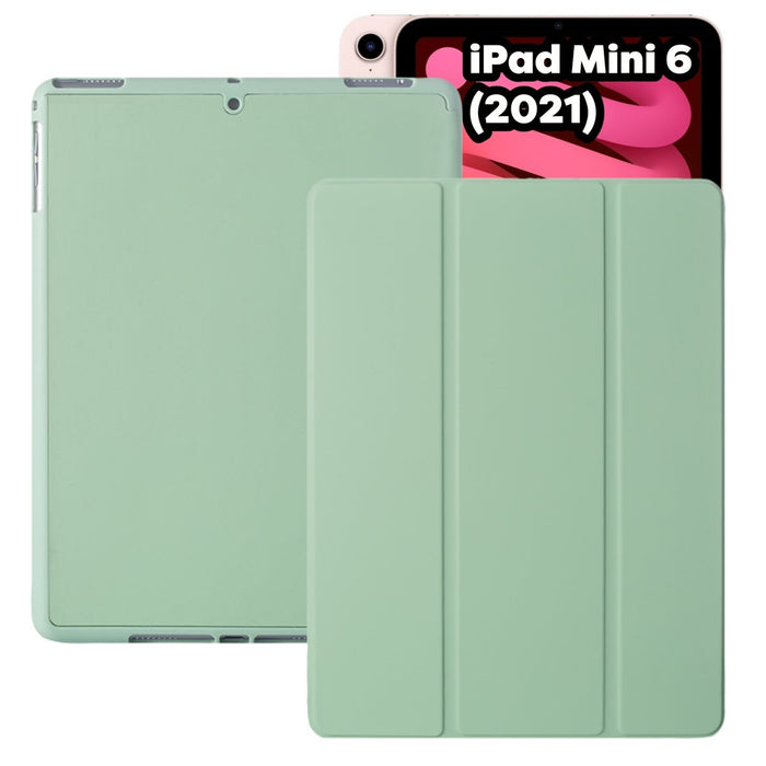 iPad Mini 6 Hoes - iPad Mini 2021 Smart Folio Cover Groen met Apple Pencil uitsparing - Case voor iPad Mini Case 6e Generatie