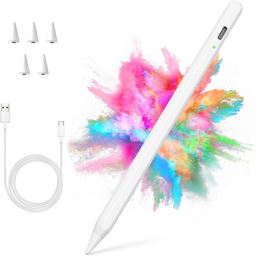 iPad Pen - Active Stylus Pen - Alternatief Apple Pencil - Exclusief voor iPad 2019, Air 2019, Pro 11, Pro 12 inch en nieuwer - Styluspen - Magnetisch opladen - Handdetectie - 2 Extra Punten - Tot 12 Uur Werktijd - Opbergdoosje wit - Telefoon Accessoires - Phreeze