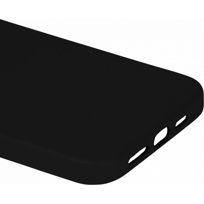 iPhone 12 Pro Hoesje - Magnetisch - Zwart - iPhone 12 Pro Case Magneet - Geschikt voor Apple Magneet - Vegan Leer- MicroFiber - Metalen Knoppen - Military Grade iPhone 12 Pro Hoes